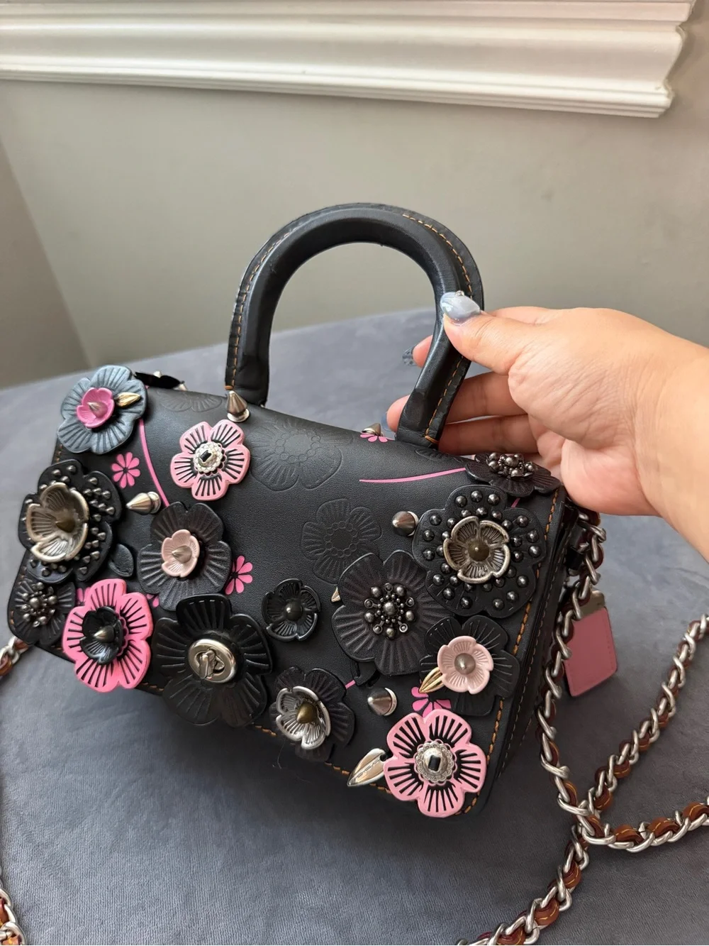 STUNNING & ULTRA-RARE Coach 1941 Tea Rose Double Dinky Satchel